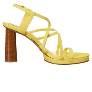 Vince Camuto Yellow Strappy Heels size 8